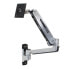 Ergotron LX Sit-Stand Wall Mount LCD Arm - 11.3 kg - 106.7 cm (42") - 75 x 75 mm - 200 x 100 mm - Stainless steel