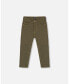 Big Boys Stretch Twill Straight Leg Pants Khaki Green Зеленый, 7 - фото #1