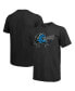 Фото #2 товара Men's Threads Cam Newton Black Carolina Panthers Tri-Blend Player Graphic T-shirt