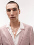 Фото #3 товара Topman super skinny two button wedding suit jacket in pink