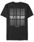 ფოტო #1 პროდუქტის Men's Stacked Way Short Sleeve Crew T-shirt