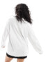 Фото #3 товара ASOS DESIGN long sleeve skater t-shirt in white