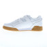 Reebok Workout Plus Mens White Leather Lace Up Lifestyle Sneakers Shoes 7.5 Белый - фото #5