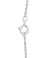 ფოტო #2 პროდუქტის Diamond Love 17" Pendant Necklace (1/6 ct. t.w.) in 14k White Gold