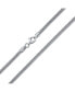 ფოტო #1 პროდუქტის Flexible Strong Thick 320 Gauge 3MM Sterling Silver Magic 8-Sided Snake Chain Necklace For Women and Men 16 Inch