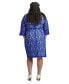 Фото #9 товара Women's Lace 3/4-Sleeve Sheath Dress