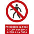 NORMALUZ Prohibido El Paso A Toda Persona Ajena A La Obra Sign 30x40 cm