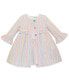 ფოტო #1 პროდუქტის Baby Girls Multi Colored Seersucker Coat Dress Set