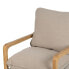 Armchair Beige Natural Rubber wood Sponge Ash wood Foam 65 x 69 x 83 cm