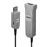 Фото #1 товара Lindy USB 3.0 Hybrid Cable 50m - 50 m - USB A - USB A - USB 3.2 Gen 1 (3.1 Gen 1) - Male/Female - Black - Silver