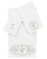 Фото #2 товара Textiles Turkish Cotton Monica Embellished Towel 3 Piece Set - Dark Gray