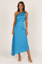 ფოტო #2 პროდუქტის Flin Pleated One Shoulder Midi Dress