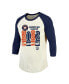 Men's Threads Cream, Navy Houston Astros 2022 American League Champions Yearbook Tri-Blend 3/4 Raglan Sleeve T-shirt