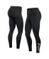 Фото #1 товара Women's Black Cleveland Guardians Wordmark Stack Leggings