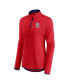 Women's Red St. Louis Cardinals Corner Quarter-Zip Top