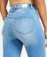 ფოტო #6 პროდუქტის Juniors' 5-Button High Waisted Curvy Skinny Jeans