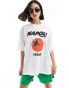 Фото #1 товара ASOS DESIGN oversized t-shirt with napoli tomato graphic in white