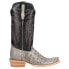 Фото #1 товара R. Watson Boots Serpentine Bruciato Full Quill Ostrich Square Toe Cowboy Mens S