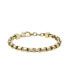 ფოტო #1 პროდუქტის Men's Gold-Tone Stainless Steel Chain Bracelet