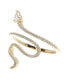 14K Gold Plated Crystal Snake Ring