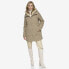 Фото #2 товара Islee Quilted Womens's Puffer Coat With Popcorn Sherpa Trimming and Removable Hooded Bib