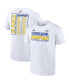 Men's White Los Angeles Rams Super Bowl LVI Champions Stacked Roster T-shirt Белый, S - фото #1