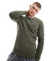 Фото #2 товара Calvin Klein cotton nylon mouline sweater in green