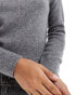 New Look crew neck jumper in mid grey