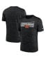 Men's Black Washington Commanders Yardline Velocity Performance T-shirt