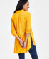 Фото #2 товара Women's Roll-Tab Button-Down Long Blouse, Created for Macy's