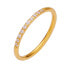 Фото #1 товара A charming gold-plated ring with clear zircons