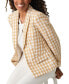 ფოტო #5 პროდუქტის Petite Houndstooth Print Open Front Blazer