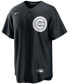 Фото #3 товара Men's Black, White Chicago Cubs Official Replica Jersey