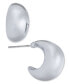 ფოტო #1 პროდუქტის Small Sculptural C-Hoop Earrings, 0.65", Created for Macy's