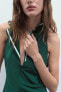 Фото #3 товара Платье-рубашка с полосами ZARA