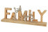 Holz Schriftzug Family Handgefertigt ALU