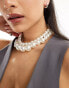 Фото #4 товара Kaiia double row pearl necklace in white