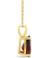 ფოტო #3 პროდუქტის Garnet (1-1/5 ct.t.w) Pendant Necklace in 14K Yellow Gold