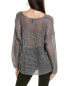 Eileen Fisher Linen Pullover Women's Grey Xl