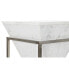 Фото #3 товара Вспомогательный стол DKD Home Decor Белый Серебристый Металл Мрамор 36 x 36 x 60 cm