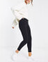 ASOS DESIGN high waist trousers skinny fit in black