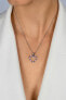 Фото #2 товара Gentle silver pendant with pink zircons PT19WP