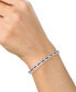 ფოტო #4 პროდუქტის Sapphire (1-7/8 ct. t.w.) & White Sapphire (1/3 ct. t.w.) Bangle Bracelet in Sterling Silver (Also Available in Ruby)