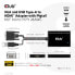 Фото #3 товара Club 3D VGA and USB Type-A to HDMI Adapter with Pigtail M/F 0.6m/1.97ft 28AWG - 0.6 m - HDMI Type A (Standard) - VGA (D-Sub) + USB - Female - Male - Straight