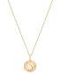 Фото #3 товара Audrey by Aurate diamond Aries Disc 18" Pendant Necklace (1/10 ct. t.w.) in Gold Vermeil, Created for Macy's