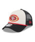 Фото #1 товара Men's Stone/Black San Francisco 49ers 2024 Sideline Historic 9FORTY A-Frame Trucker Adjustable Hat