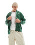 Nike Club velour jacket in green