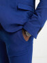 New Look – Sehr eng geschnittene Anzughose in Indigoblau