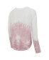 Women's Pink/White Chicago Blackhawks Orchard Tie-Dye Long Sleeve T-Shirt