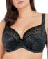 Women's Full Figure Kim Underwire Plunge Stretch Lace Bra EL4340